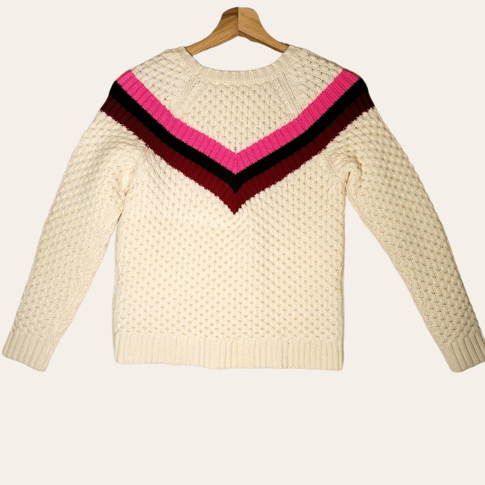 Milly Minis Super Soft Wool Cable Knit Pullover Sweater Girl's 14 - Picture 2 of 3